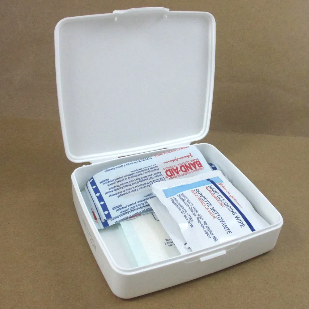 12 Pc First Aid Kit To Go Emergency Home Car Outdoor Set Johnson & Johnson New