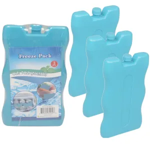 3 Freeze Pack Ice Cooler Reusable Lunch Box Cold Pain Relief Sprains Sports
