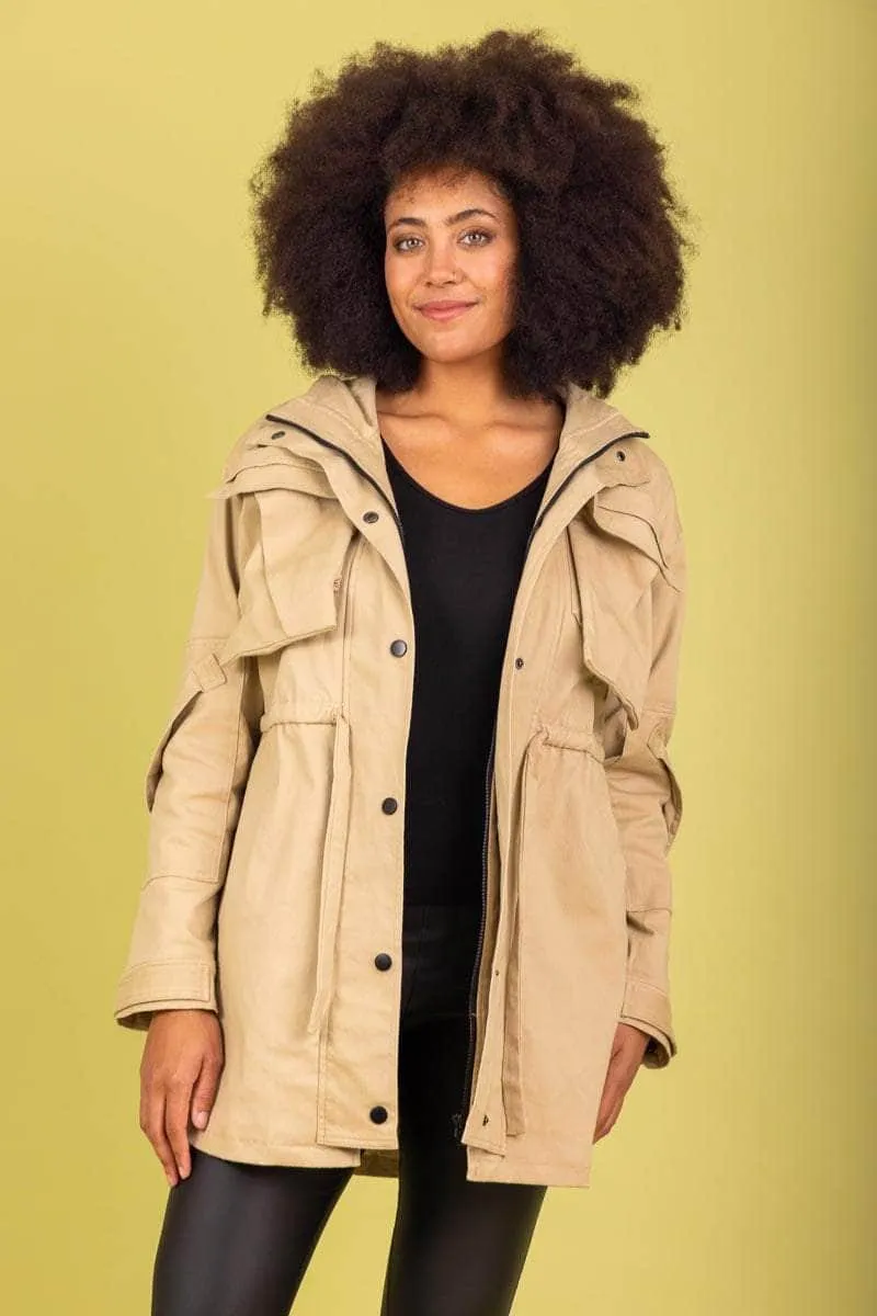 Maverick Utility Jacket Beige
