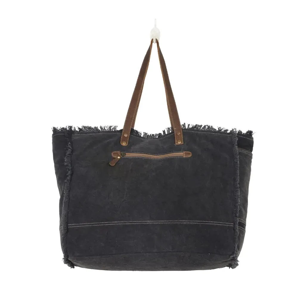 Myra Black Fern Weekender Bag