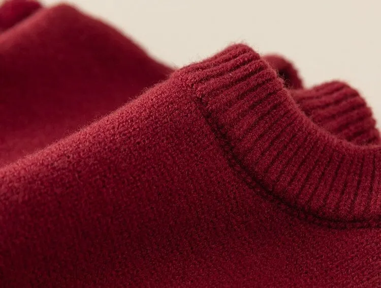 PomPom Lantern Sleeve Knit Sweater