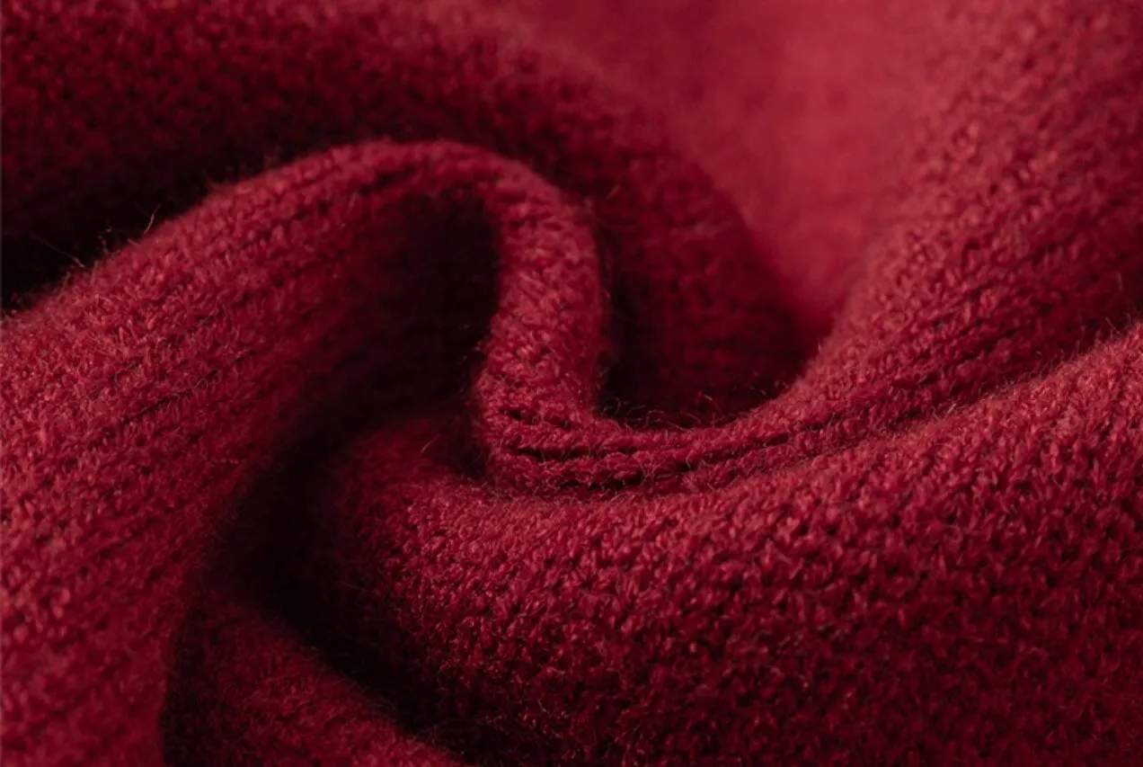 PomPom Lantern Sleeve Knit Sweater
