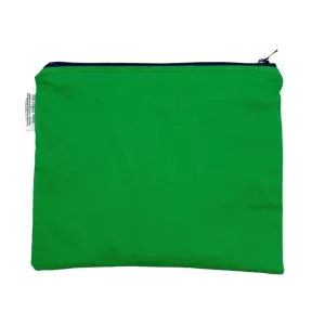 Sandwich Sized Reusable Zippered Bag Solid Green
