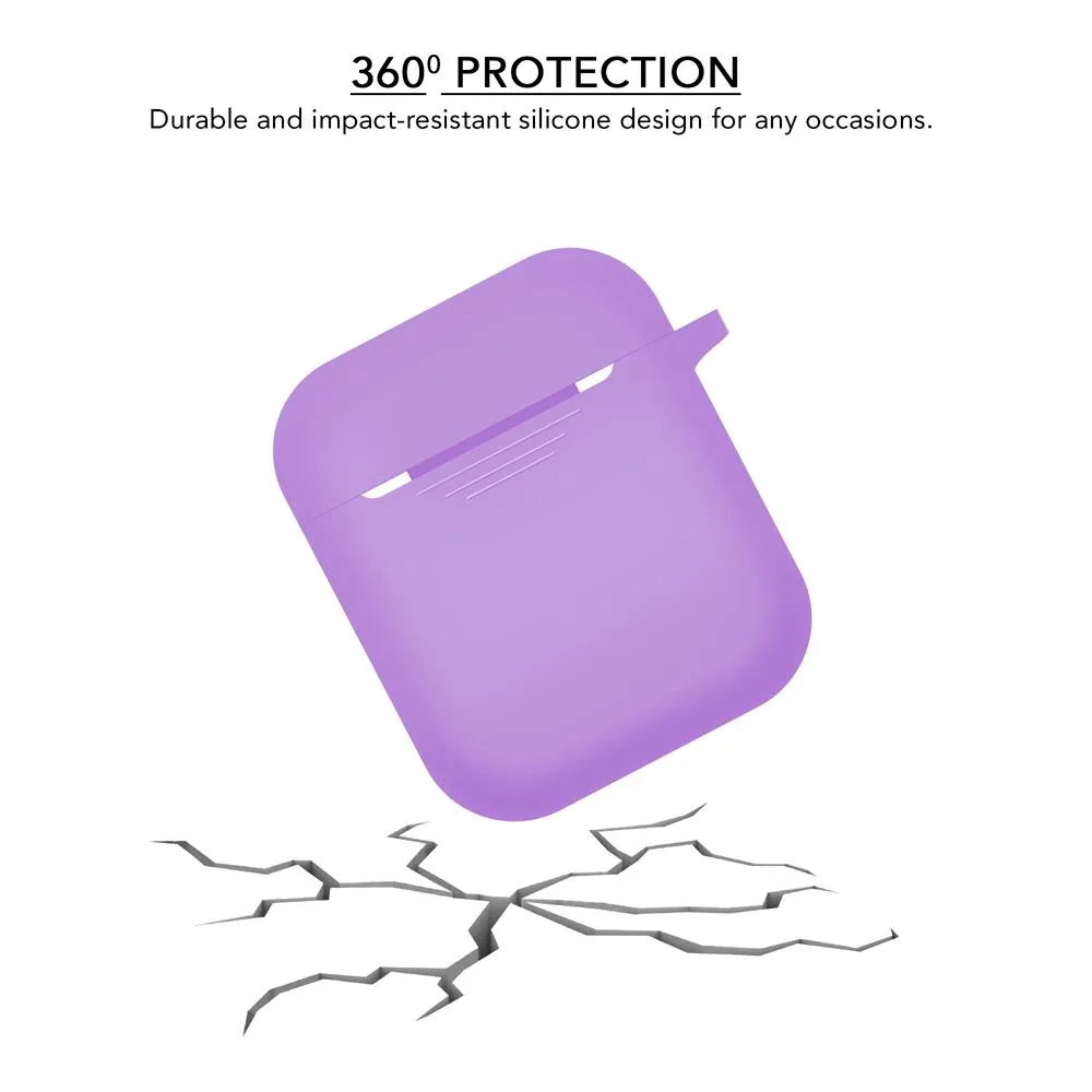 Silicone Slight Purple Airpod Case Cover