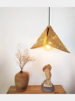 Yellow Mesh Pendant Lamp